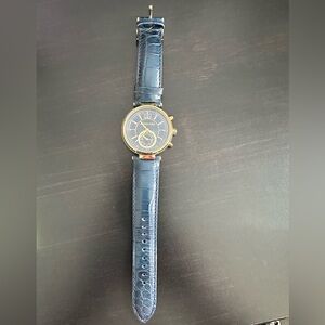Michael Kors blue watch - leather band